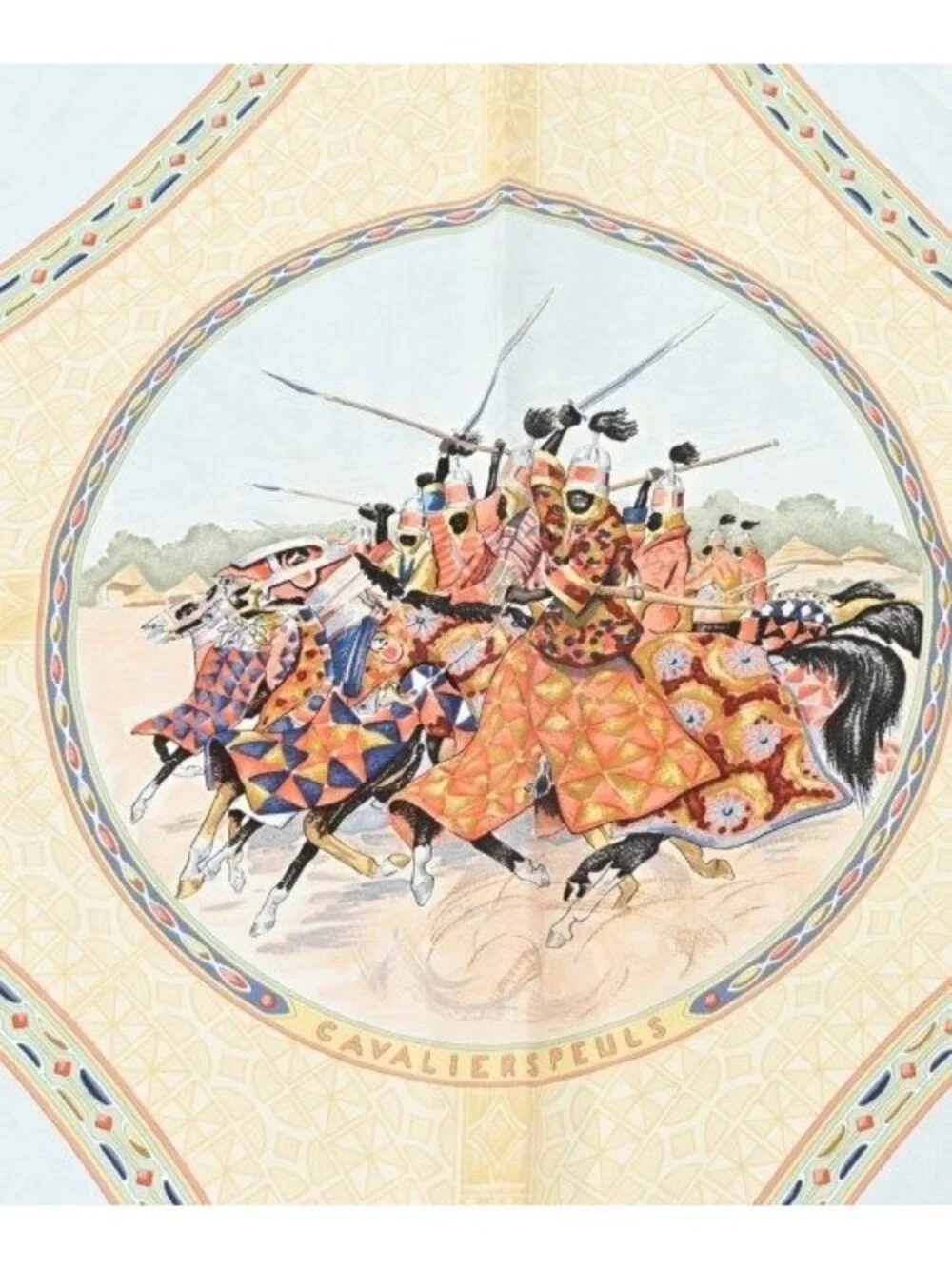 Hermes Scarf Beige - Picture 2 of 7